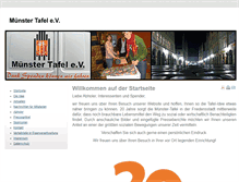 Tablet Screenshot of muenster-tafel.de